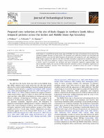 Research paper thumbnail of Prepared core reduction at the site of Kudu Koppie in northern South Africa: temporal patterns across the Earlier and Middle Stone Age boundary