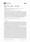 Research paper thumbnail of Think of It as a Trailer… for a Book