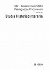 Research paper thumbnail of Annales Universitatis Paedagogicae Cracoviensis. Studia Historicolitteraria 2020