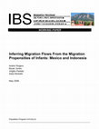 Research paper thumbnail of Inferring migration flows from the migration propensities of infants: Mexico and Indonesia