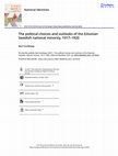 Research paper thumbnail of The Political Choices and Outlooks of the Estonian Swedish National Minority, 1917-1920