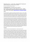 Research paper thumbnail of Feeling ‘like you’re on … a prison ship’ – Understanding the caregiving and attachment narratives of parents of autistic children
