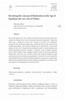 Research paper thumbnail of Revisiting the Concept of Moderation in the Age of Populism: The Akp Case of Turkey