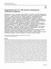 PDF) Fungal diversity notes 1277-1386: taxonomic and phylogenetic