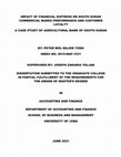 Research paper thumbnail of IMPACT OF FINANCIAL DISTRESS ON SOUTH SUDAN COMMERCIAL BANKS PERFORMANCE AND CUSTOMER LOYALTY A CASE STUDY OF AGRICULTURAL BANK OF SOUTH SUDAN