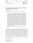 Research paper thumbnail of "'The Sea Inside Us’: Narrating Self, Gender, Place and History in South African Memories of the Hajj," in Social Dynamics, 2012