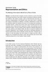 Research paper thumbnail of Representation and Ethics