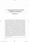 Research paper thumbnail of Teaching Practice as Theory: Guerrilla Filmmaking