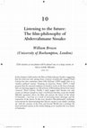Research paper thumbnail of Listening to the future: The film-philosophy of Abderrahmane Sissako