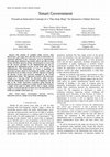 Research paper thumbnail of IEEE-TN SMART CITIES WHITE PAPER Smart Government. Toward an Innovative Concept of a " One-Stop Shop " for Interactive Online Services