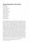 Research paper thumbnail of Researching Women's Film History