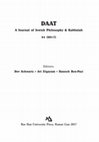 Research paper thumbnail of Between the Jordan River and the Ganges: On Karma and the Biblical Principle Measure For Measure: A Discussion on the Premises of a Comparative Theological Encounter [Heb.]