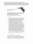 Research paper thumbnail of Sustainable fashion: a re-conceptualization of the role of fashion design