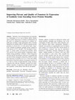 Research paper thumbnail of Improving Flavour and Quality of Tomatoes by Expression of Synthetic Gene Encoding Sweet Protein Monellin
