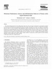 Research paper thumbnail of Minimum fluidization velocity and defluidization behavior of binary-solid liquid-fluidized beds