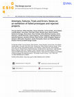 Research paper thumbnail of Attempts, Failures, Trials and Errors. Notes on an exhibition of failed prototypes and rejected projects