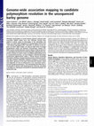 Research paper thumbnail of Genome-wide association mapping to candidate polymorphism resolution in the unsequenced barley genome