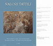 Research paper thumbnail of VALORI TATTILI. Rivista di Storia delle Arti