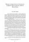 Research paper thumbnail of Resenha de "Arquitetura da Conversação", de Roberta Pires de Oliveria e Renato Miguel Basso