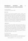 Research paper thumbnail of Referência Dinâmica Para a Interpretação Dos Nomes Próprios