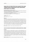 Research paper thumbnail of Analiza padavin v panonskem in obpanonskem delu Srbije