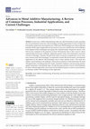PDF) Advances in Metal Additive Manufacturing