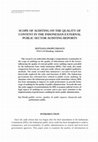 Research paper thumbnail of Scope of Auditing on the Quality of Content in the Indonesian External Public Sector Auditing Reports