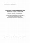 Research paper thumbnail of Precursors to language development in typically and atypically developing infants and toddlers: the importance of embracing complexity