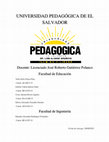 Research paper thumbnail of UNIVERSIDAD PEDAGÓGICA DE EL SALVADOR