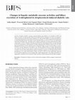 Research paper thumbnail of Changes in hepatic metabolic enzyme activities and biliary excretion of 4-nitrophenol in streptozotocin induced diabetic rats