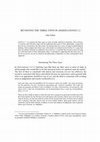 Research paper thumbnail of Revisiting the Three Topoi in Dissertationes 3.2