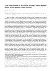 Research paper thumbnail of From 'noble patriotism' to the 'republic of peoples': Eduard Bernstein and the 'national question' in Social Democracy