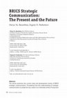 Research paper thumbnail of BRICS Strategic Communication: the Present and the Future