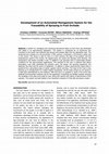 Research paper thumbnail of Development of an Automated Management System for the Traceability of Spraying in Fruit Orchads