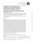Research paper thumbnail of Evaluation of a mobile approach to gender-based violence service delivery among Syrian refugees in Lebanon