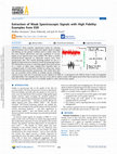 Research paper thumbnail of Extraction of Weak Spectroscopic Signals with High Fidelity: Examples from ESR