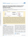 Research paper thumbnail of Singular Value Decomposition Method To Determine Distance Distributions in Pulsed Dipolar Electron Spin Resonance: II. Estimating Uncertainty