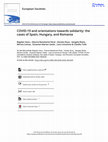 Research paper thumbnail of COVID-19 and orientations towards solidarity: the cases of Spain, Hungary, and Romania