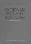 PDF) N. A. Constantinescu, Dicţionar onomastic românesc [1963]