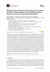 Research paper thumbnail of Estrogen Induces Selective Transcription of Caveolin1 Variants in Human Breast Cancer through Estrogen Responsive Element-Dependent Mechanisms