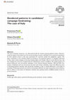 Research paper thumbnail of Gendered patterns in candidates' campaign fundraising: The case of Italy