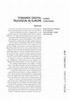 PDF) European Television in the Digital Age; Issues, Dynamics and