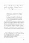 Research paper thumbnail of "'Corporeality, Not Spirituality': Martin Buber's Resistance at Eranos in 1934," _Journal of Religion_ 101.4 (2021): 505-523.
