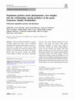 Research paper thumbnail of Population genetics meets phylogenetics: new insights into the relationships among members of the genus Euthynnus (family Scombridae)
