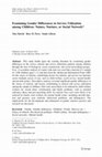 Research paper thumbnail of Examining Gender Differences in Service Utilization among Children: Nature, Nurture, or Social Network?