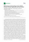 Research paper thumbnail of Special Issue on Selected Papers from e-Health Pervasive Wireless Applications and Services 2017