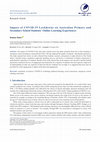 Research paper thumbnail of Impact of COVID-19 Lockdowns on Australian Primary and Secondary School Students' Online Learning Experiences
