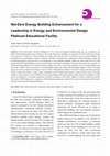 Research paper thumbnail of Net-Zero Energy Building Enhancement for a Leadership in Energy and Environmental Design Platinum Educational Facility