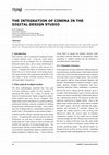 Research paper thumbnail of The integration of Cinema in the Digital Design Studio