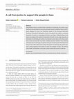 Research paper thumbnail of A Call from Justice to Support the People of Gaza